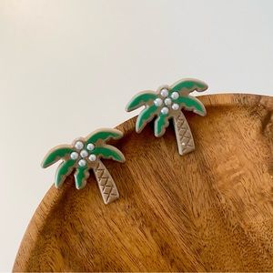 4/$15 Vacation Vibe Palm Tree Acrylic Earrings Studs